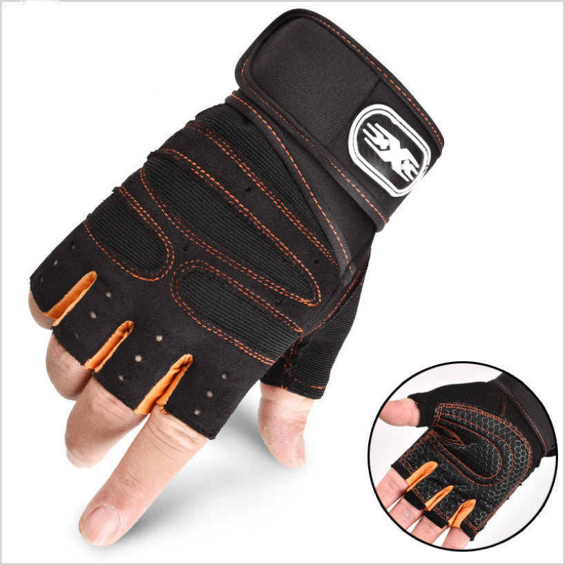 Cycling Gloves Half Finger Breathable Elastic Outdoor Bike