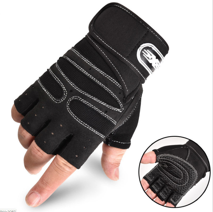 Cycling Gloves Half Finger Breathable Elastic Outdoor Bike