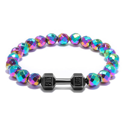 Alloy Accessories Dumbbell Barbell Fitness Bracelet