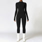 Warm Zipper Long-sleeved Jumpsuit Yoga Fitness