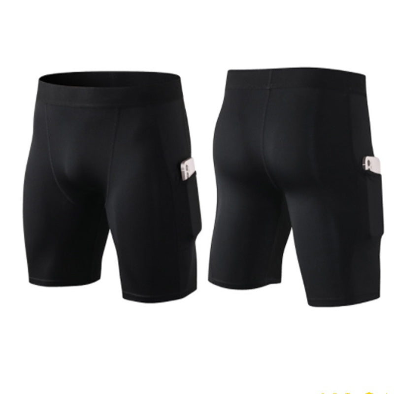 Men's PRO Tight Gym Shorts With Pockets Sports